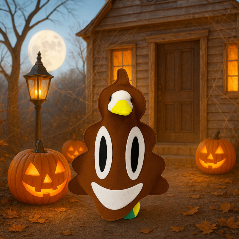 Porch Goose Costume, Funny Poop Outfit, Halloween Party, Quirky Yard Decoration, Outdoor