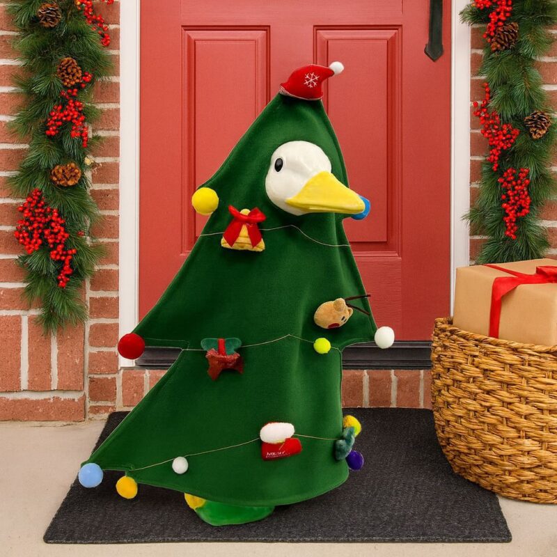 Porchgoose Porch Goose Costume Christmas Tree Christmas Quirky Yard Decoration Outdoor