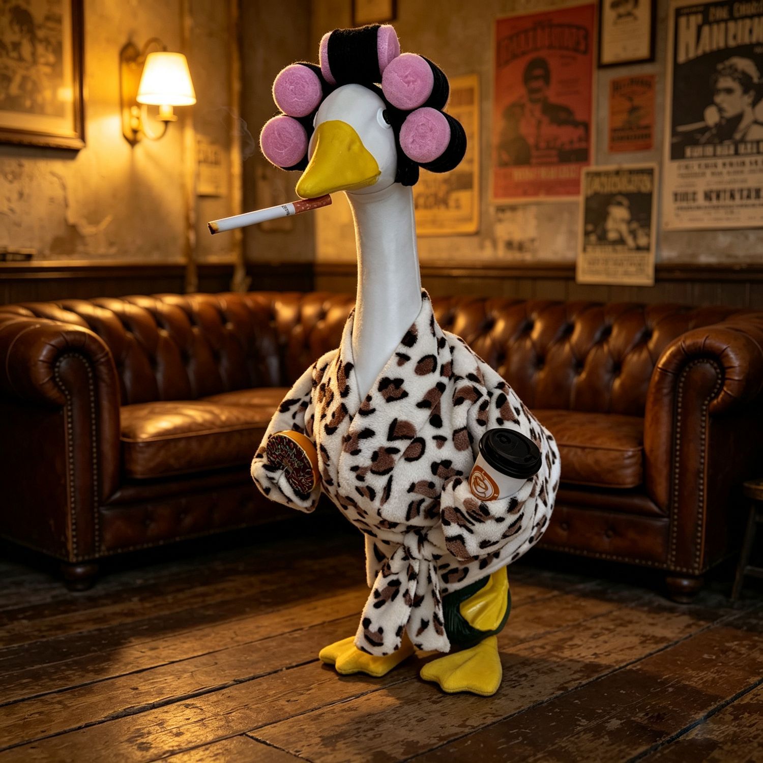 New Model 2026 Porch Goose Cow Costume Yard Farm Decoration Goose Outfit Funny 23inch Goose Outfit - Image 4