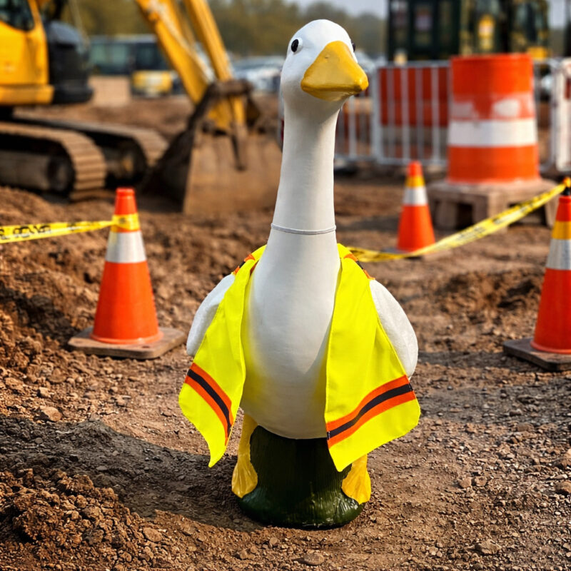 2026 New Product Porch Goose Costume Reflective Clothing Funny Street Yard Halloween Decoration Outdoor