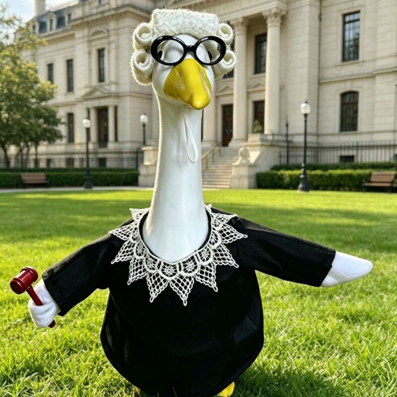 New 2026 Porch Goose Costume, Judge-Style Outfit, Funny Porch Goose Clothing, Yard Decoration