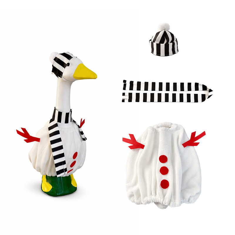 2026 New Porch Goose Winter Snowman Costume Party Yard Decoration Outdoor Atmosphere Decoration