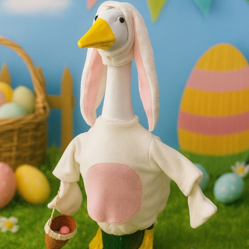 New Product 2026 Easter Bunny Egg Funny Outdoor Porch Goose Costume Holiday Atmosphere Decoration