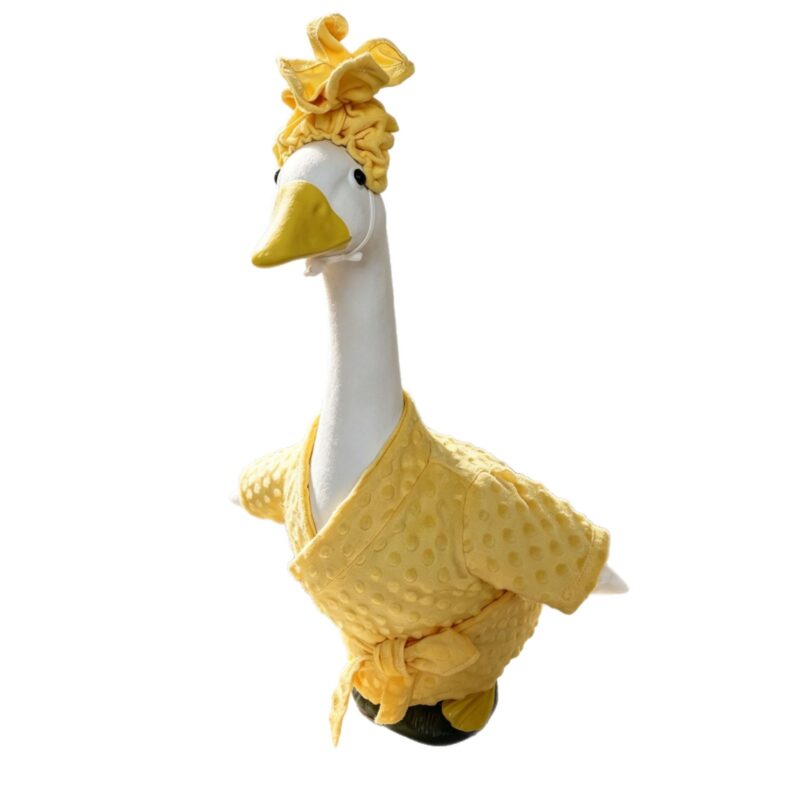 Porch Goose Costume Bathrobe Pajamas Garden Decoration Goose Outfit Smoking Goose Halloween Funny Goose Costume