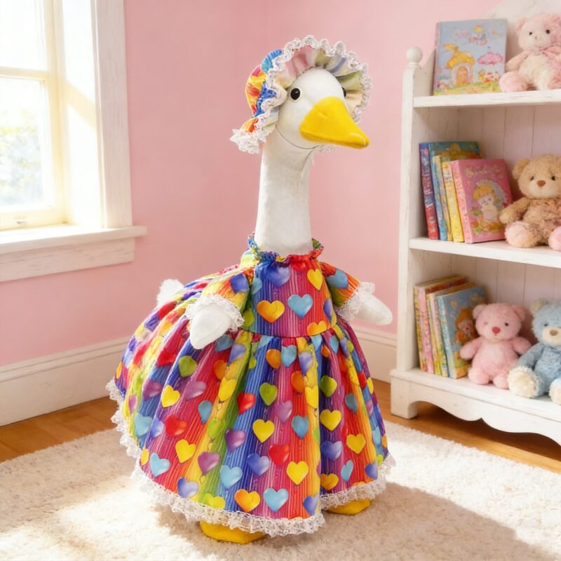 2026 Porch Goose Big White Goose Costume Garden Heart-Shape Outfit Holiday Party Costume