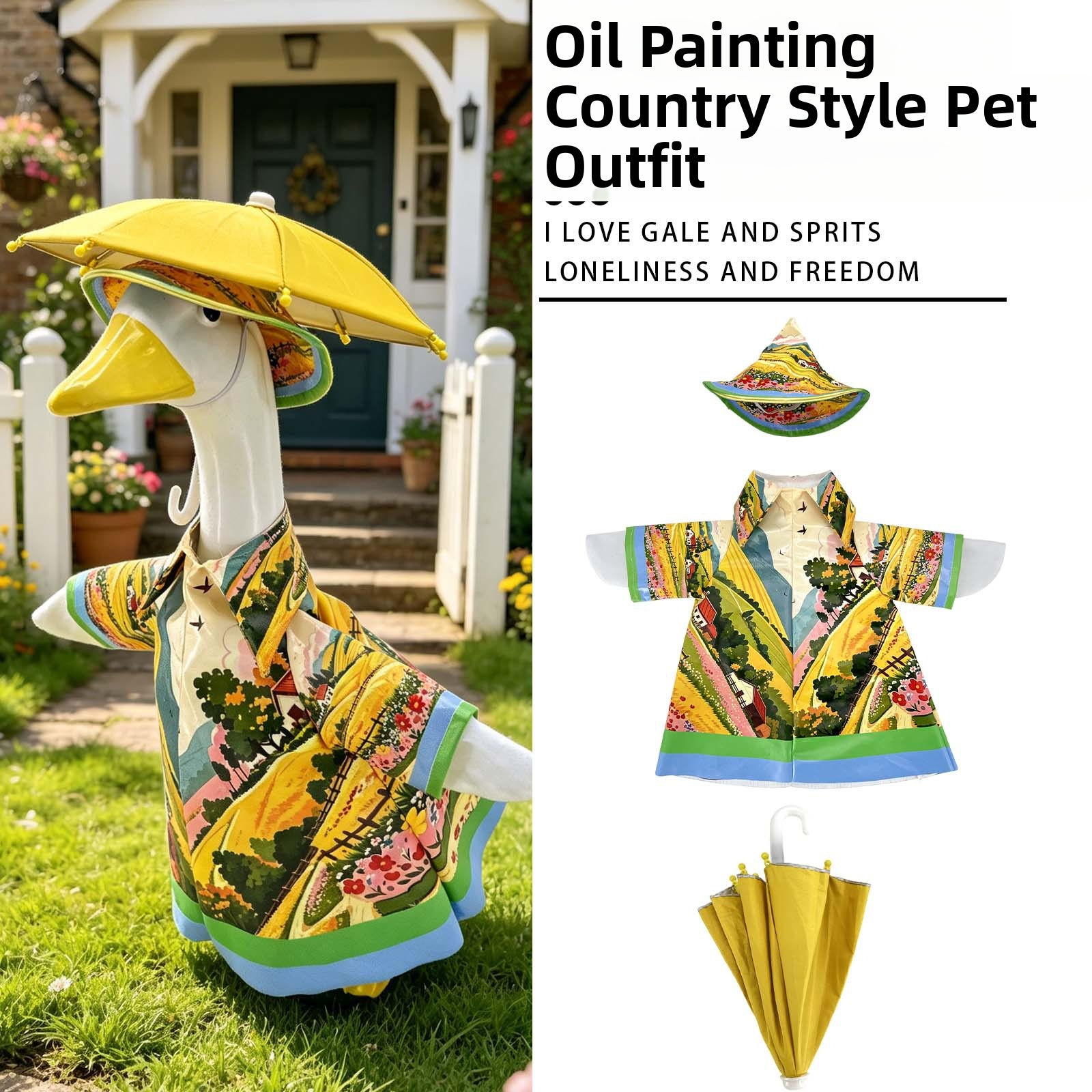 New Model 23inch Porch Goose Summer Hawaiian Shirt Bikini Set Holiday Party Decorations