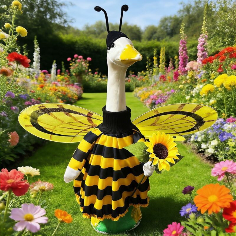 Porch Goose Costume 2026 New Model Big White Goose Pastoral Bee Ladybug Costume Atmosphere Props
