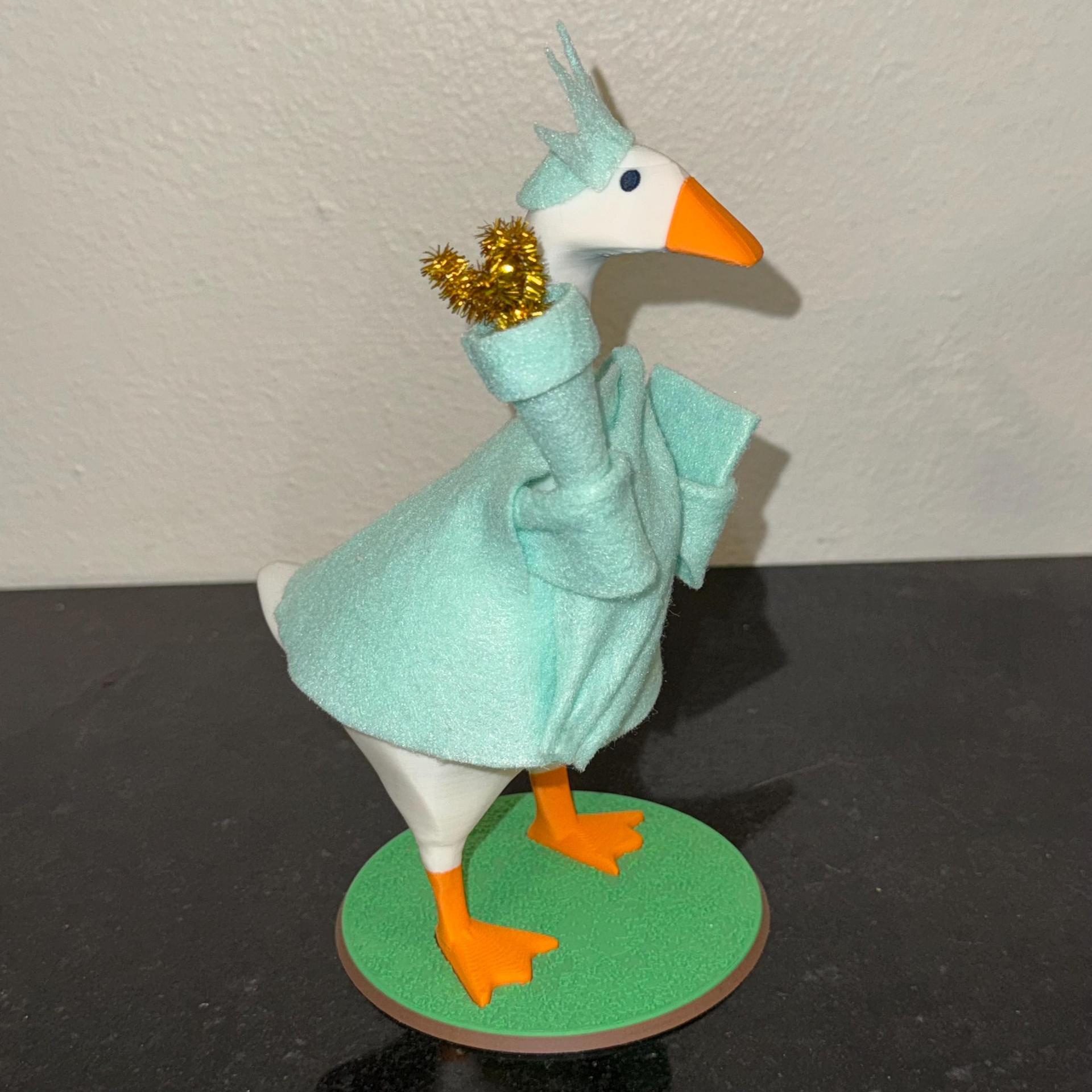 Patriotic Liberty Costume for 7 Inches Mini Porch Goose Desktop Ornament American Style Decor - Image 2