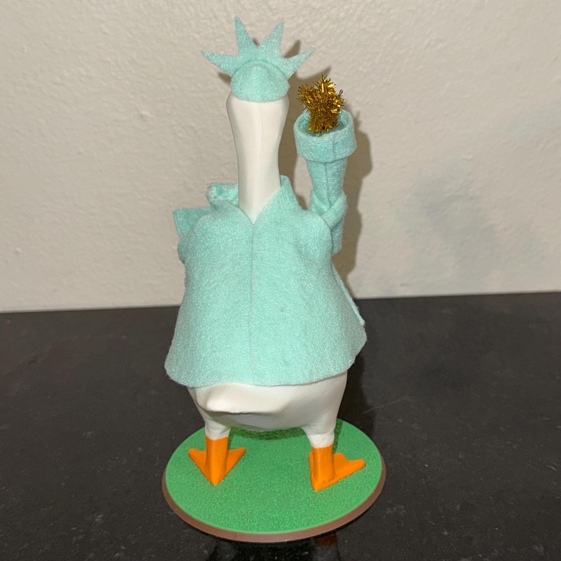 Patriotic Liberty Costume for 7 Inches Mini Porch Goose Desktop Ornament American Style Decor - Image 4