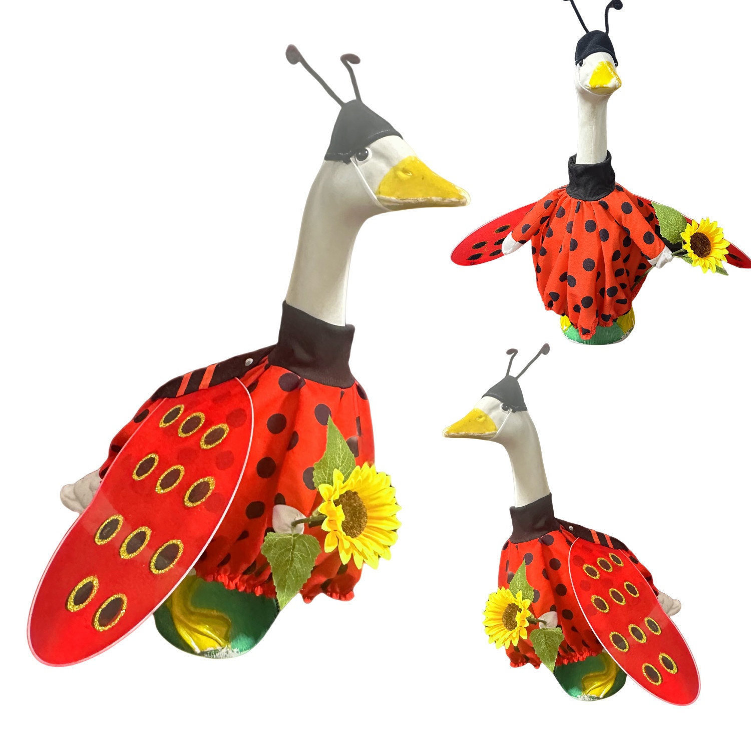 Porch Goose Costume 2026 New Model Big White Goose Pastoral Bee Ladybug Costume Atmosphere Props - Image 4
