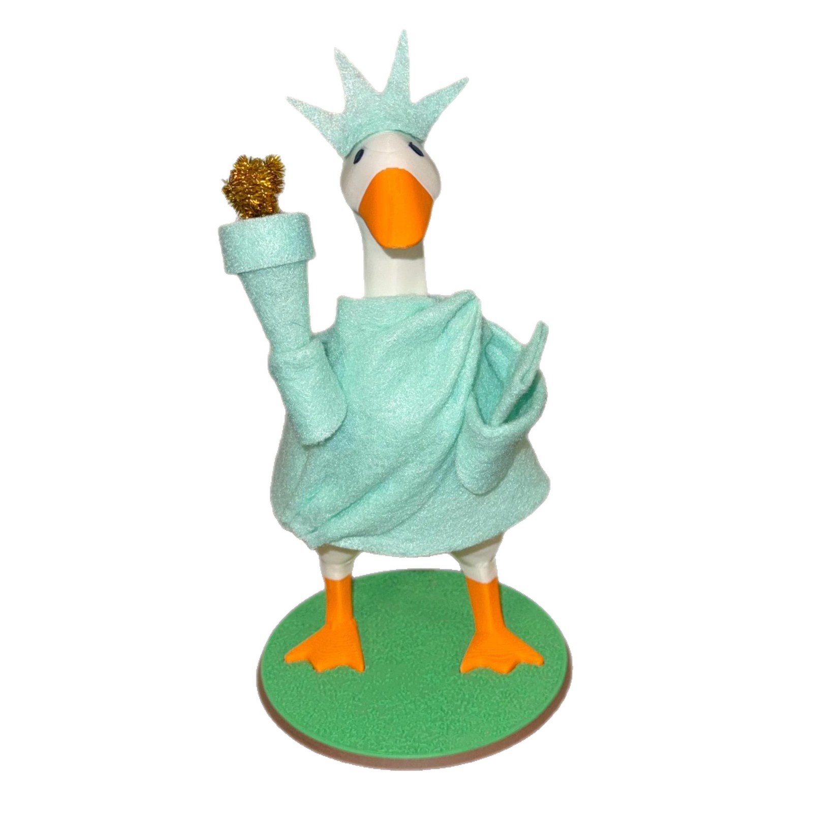 Patriotic Liberty Costume for 7 Inches Mini Porch Goose Desktop Ornament American Style Decor - Image 3