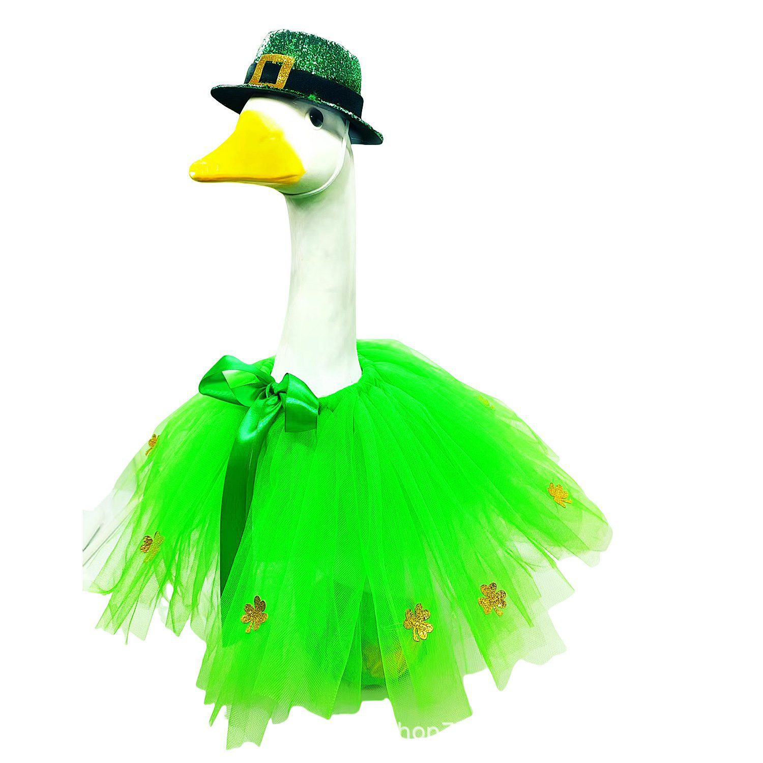 2026 New Irish Porch Goose Costume Set, 23 Inch Large White Goose Holiday Decor Outfit - Image 2
