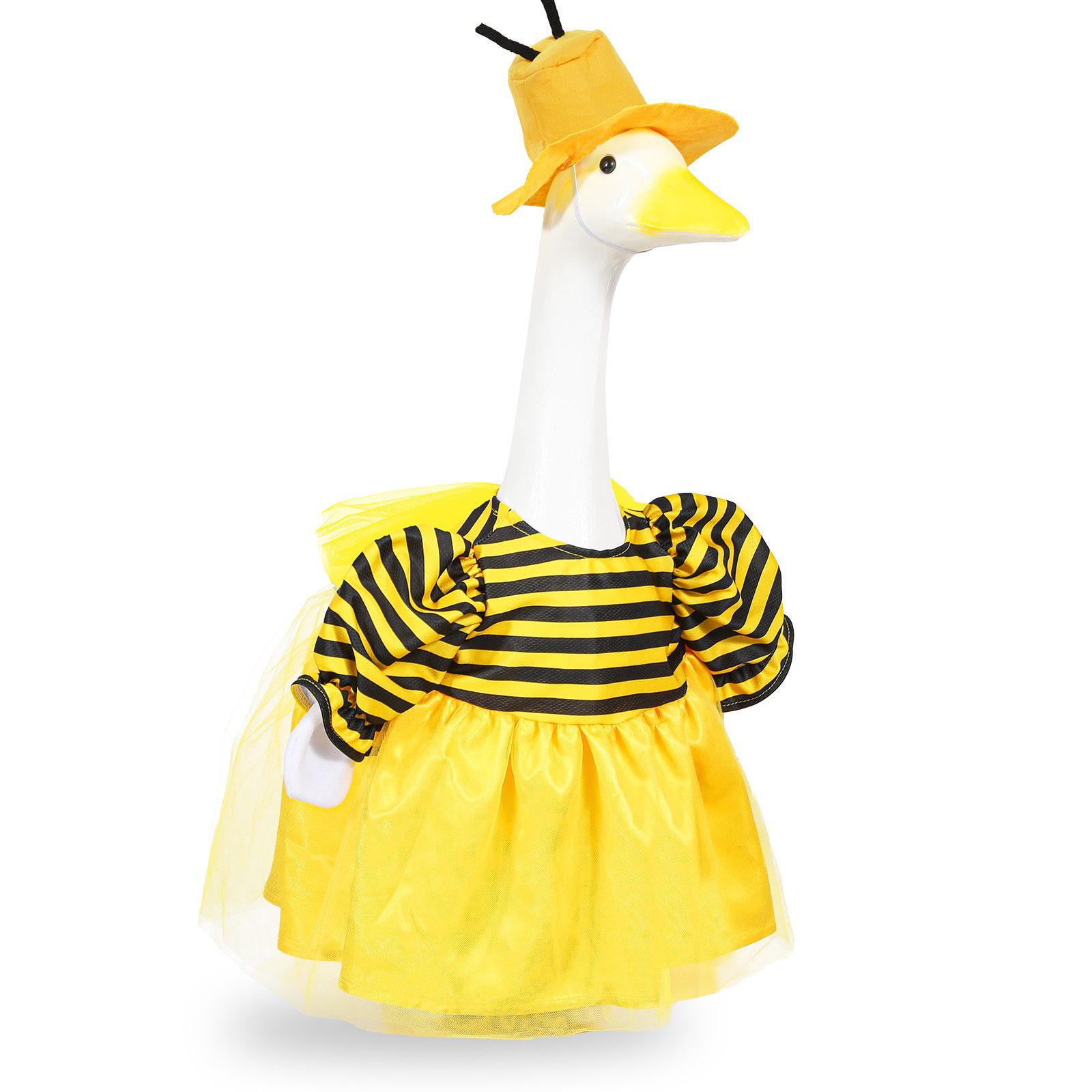 Bee Themed Porch Goose Costume, Cute Bee Cosplay Outfit for Lawn Plastic Goose Statue Holiday Decor - Image 2