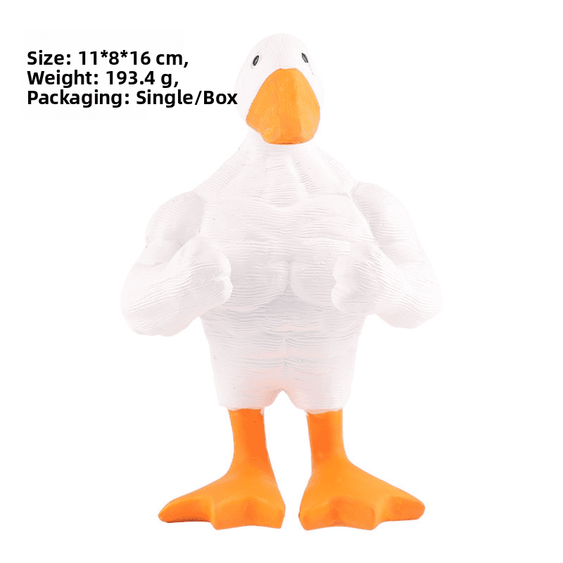 European Style Muscular Goose Magnetic Resin Figurine, Magnetic Key Holder Decor Statue for Home & Yard Ornament Gift - Image 5