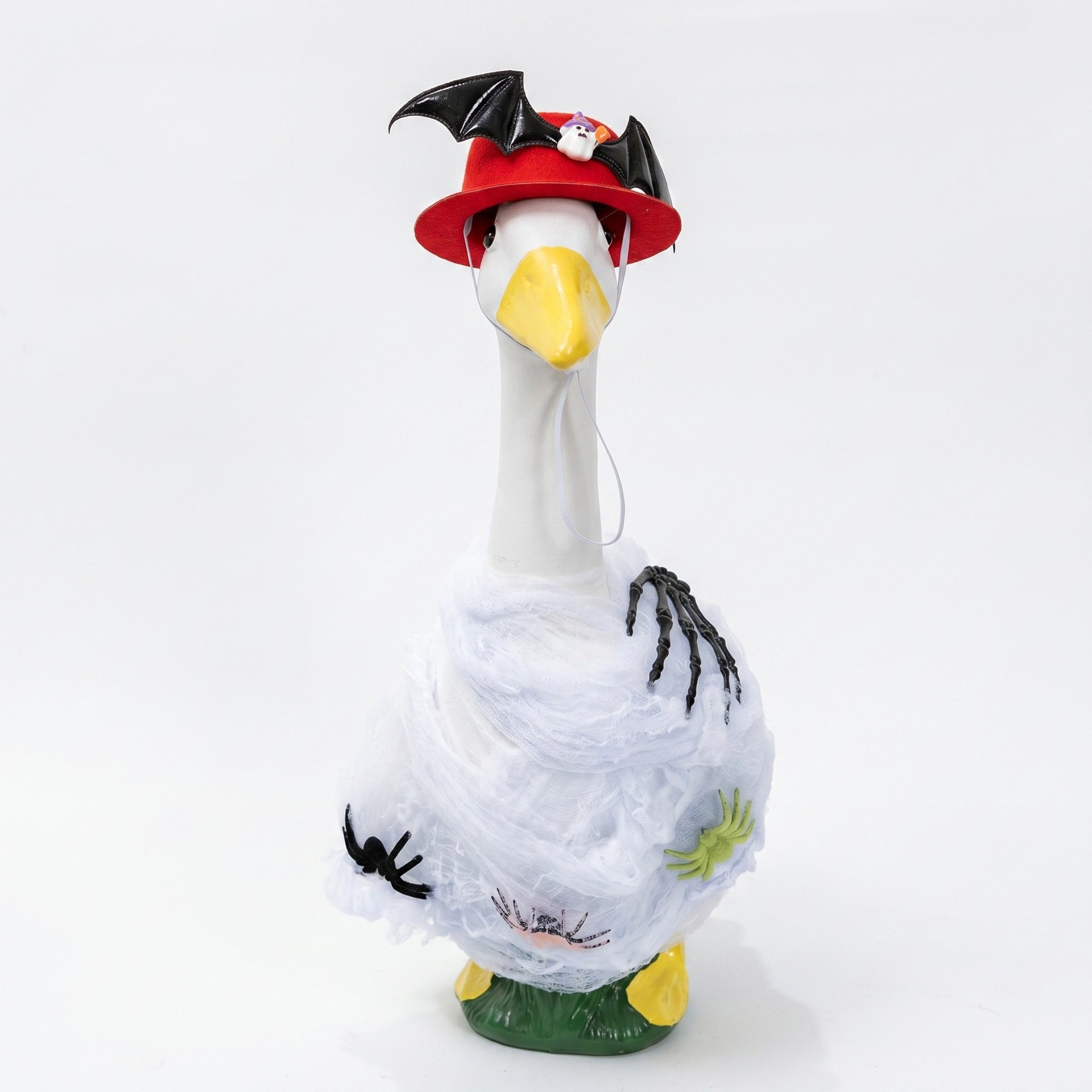 New Halloween DIY Ghost & Spider Web Porch Goose Costume Set, Creative Decor Outfit - Image 5