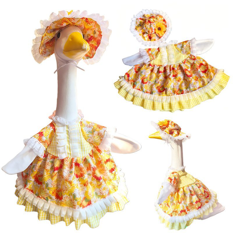 2026 New Lolita Porch Goose Costume, Dress-up Outfit Accessories for Large White Goose Doll Statue - Image 5