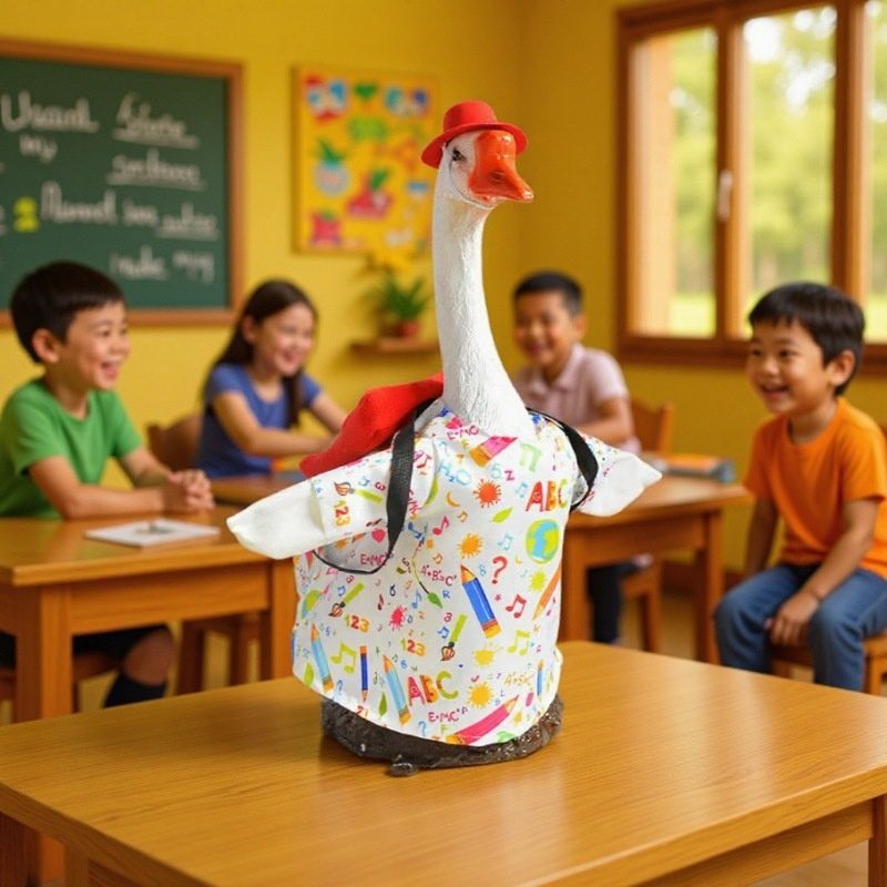 Back to School Porch Goose Clothes, 23 Inch Large White Goose Holiday Costume Set - Image 5