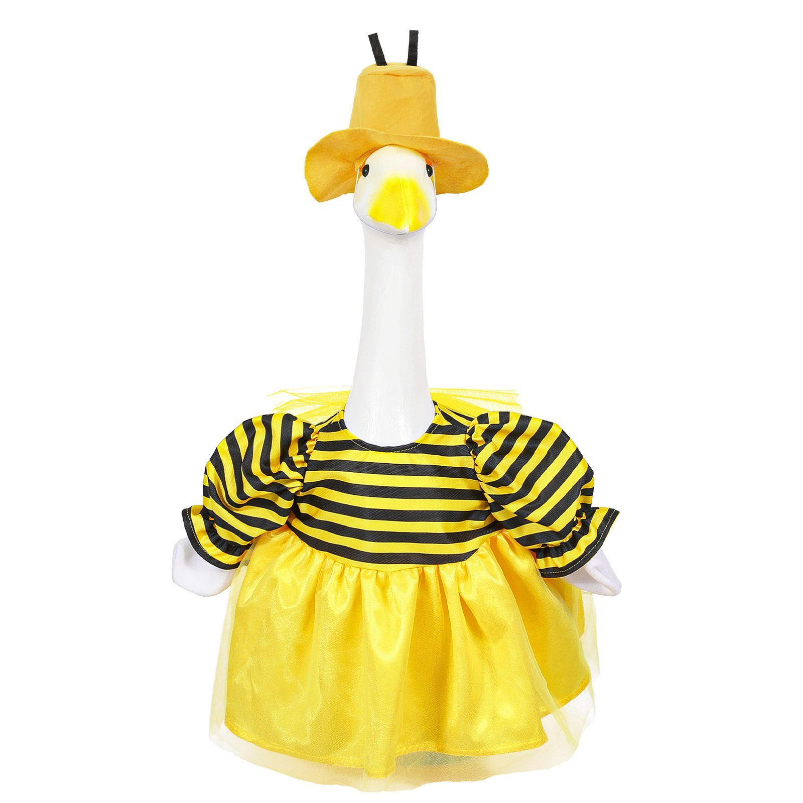 Bee Themed Porch Goose Costume, Cute Bee Cosplay Outfit for Lawn Plastic Goose Statue Holiday Decor - Image 5