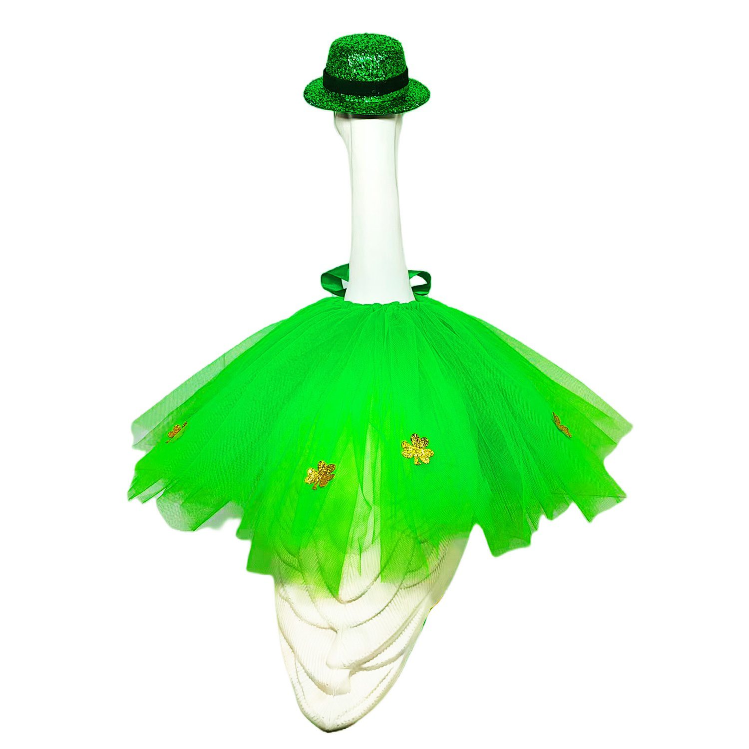 2026 New Irish Porch Goose Costume Set, 23 Inch Large White Goose Holiday Decor Outfit - Image 4