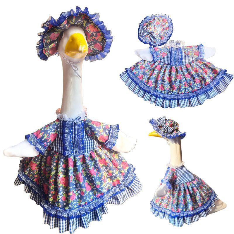 2026 New Lolita Porch Goose Costume, Dress-up Outfit Accessories for Large White Goose Doll Statue - Image 4