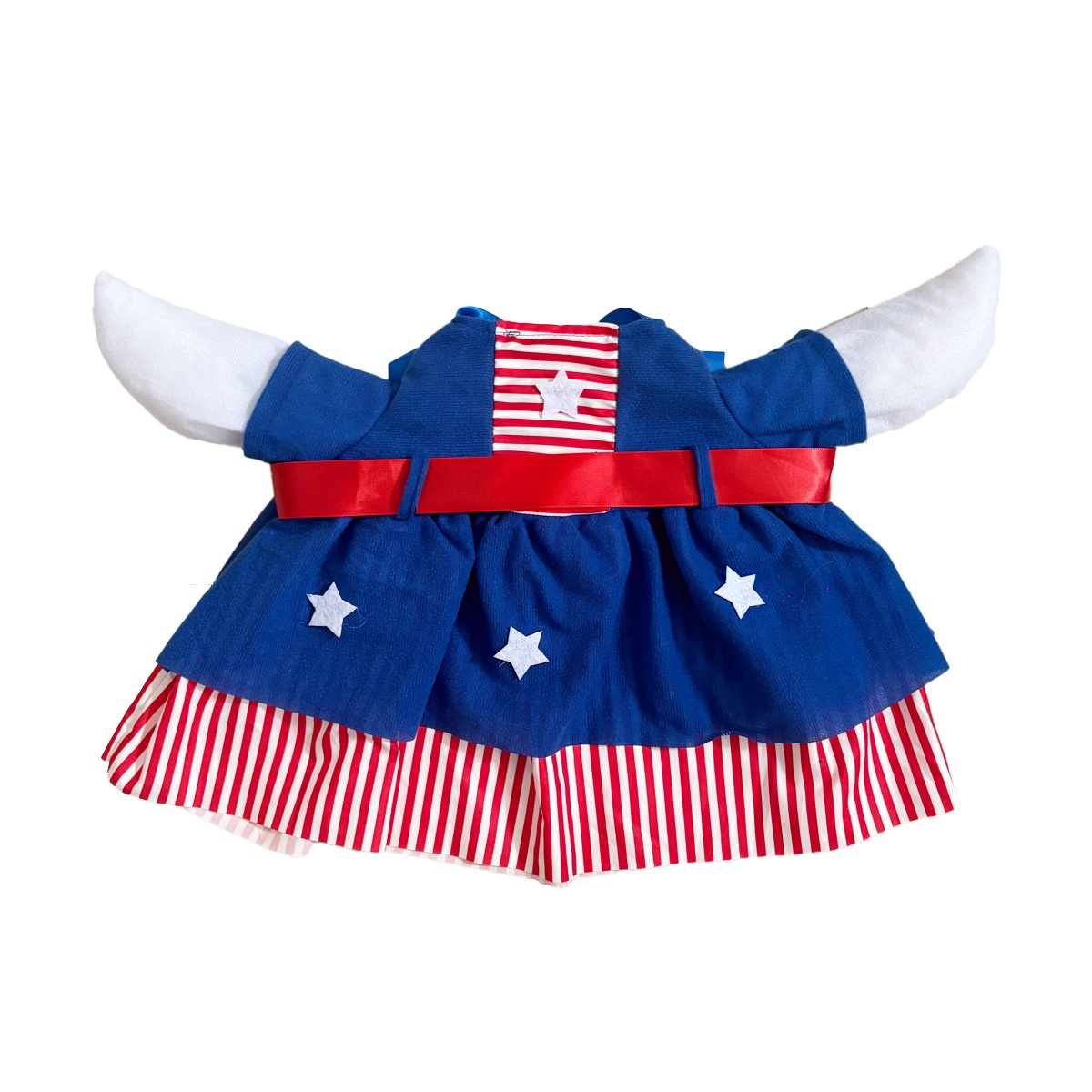 New Raincoat Style Porch Goose Costume, Independence Day Themed Outfit for Large Yard Goose Statue Decoration - Image 4
