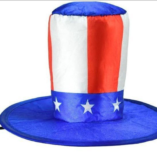 Independence Day Porch White Goose Costume Set, Hat Bow Tie & Scarf Party Accessory for Yard Goose Statue - Image 4