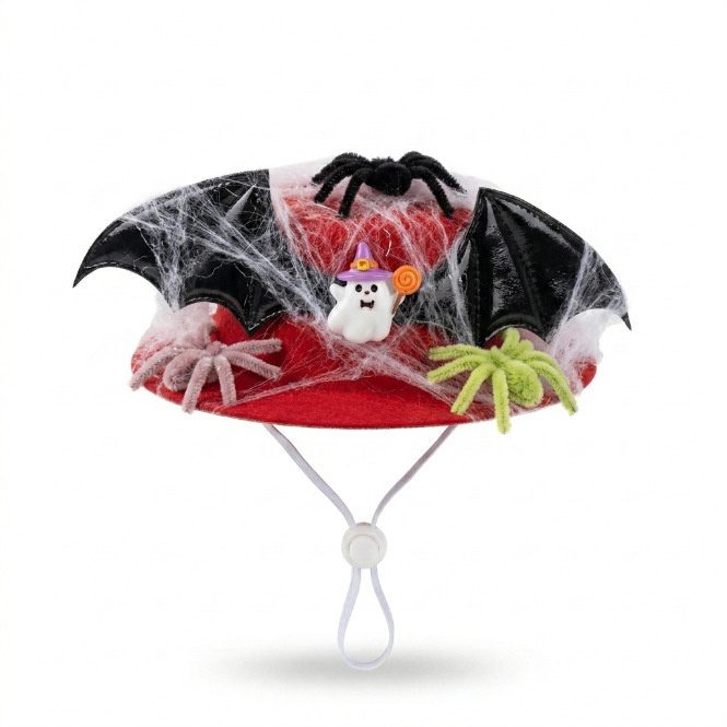 New Halloween DIY Ghost & Spider Web Porch Goose Costume Set, Creative Decor Outfit - Image 3