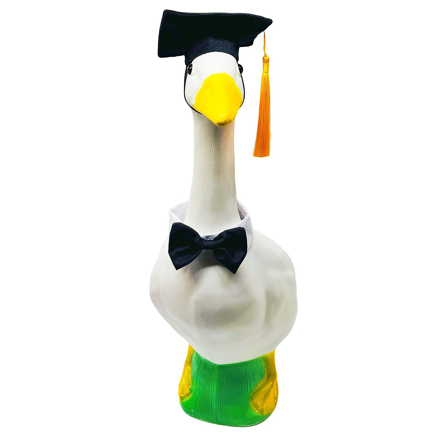 2026 New Porch Goose Costume Set, Easter Outfit & Graduation Suit with Bow Tie, Hot Decor for 23 Inch Yard Goose Statue - Image 3