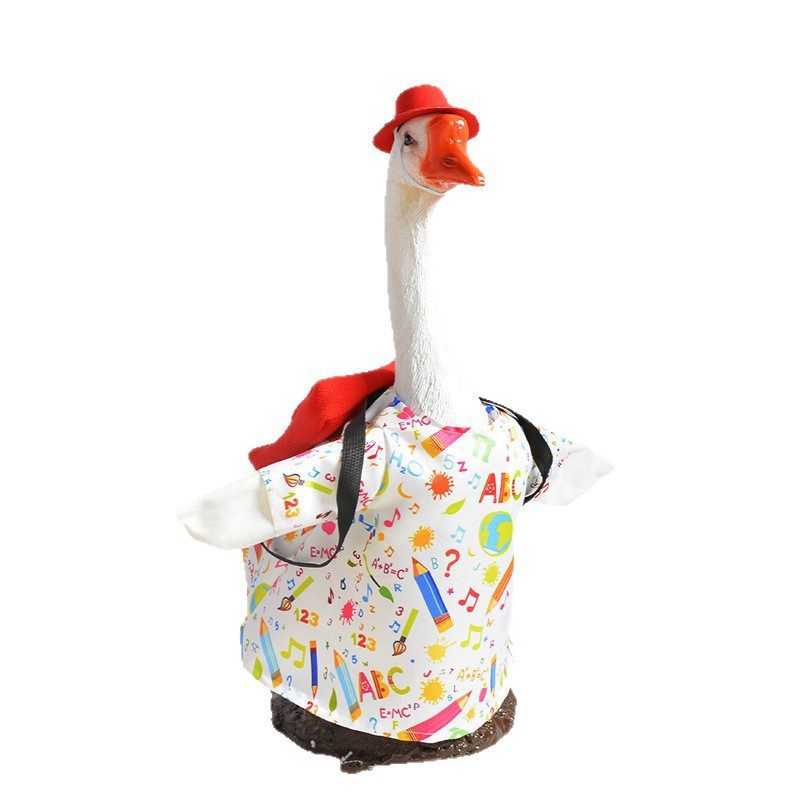 Back to School Porch Goose Clothes, 23 Inch Large White Goose Holiday Costume Set - Image 3