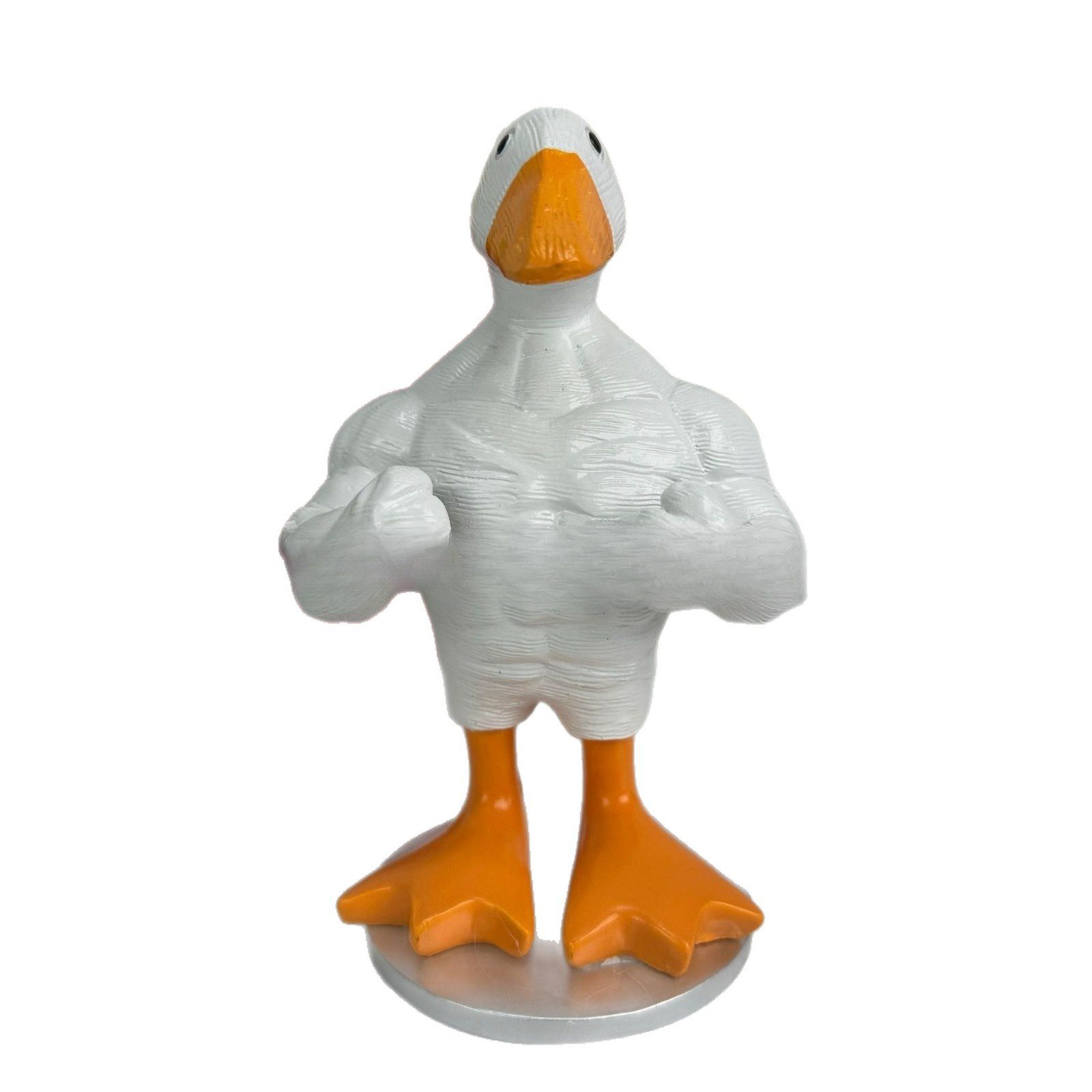 European Style Muscular Goose Magnetic Resin Figurine, Magnetic Key Holder Decor Statue for Home & Yard Ornament Gift - Image 3