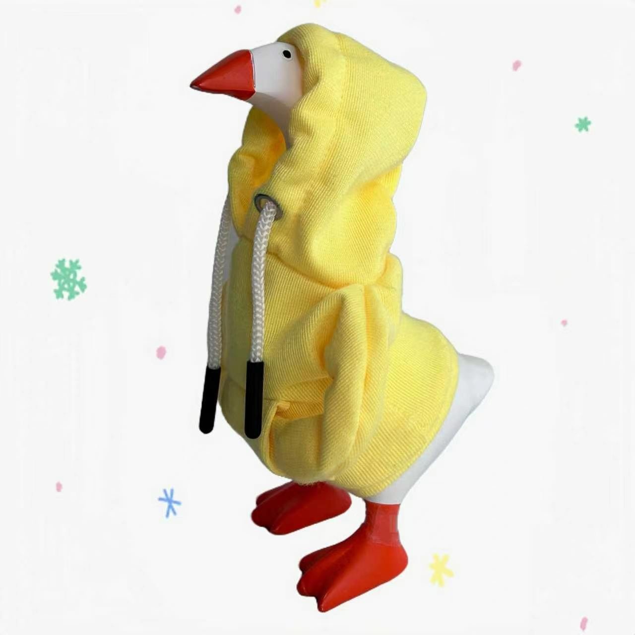7 Inch Tabletop Goose Hoodie Outfit, Multi-Color Cute Mini Decorative Sweatshirt for Small Desk Goose Figurines - Image 2