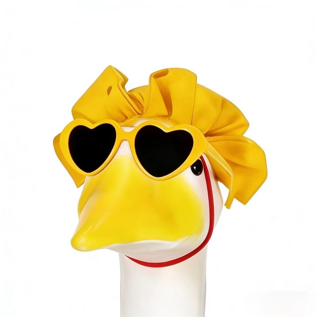 British Style Yellow Watermelon Bikini Porch Goose Outfit, Summer Hawaiian Decor Costume for 23 Inch Universal Goose Statue Personal Gift - Image 4