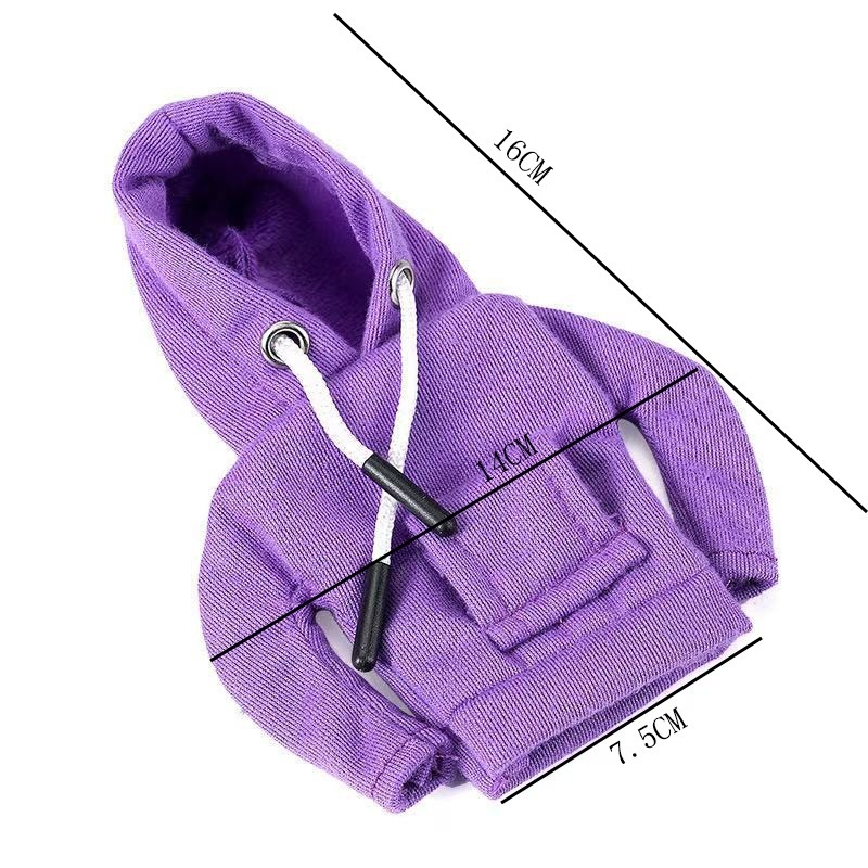 7 Inch Tabletop Goose Hoodie Outfit, Multi-Color Cute Mini Decorative Sweatshirt for Small Desk Goose Figurines - Image 4