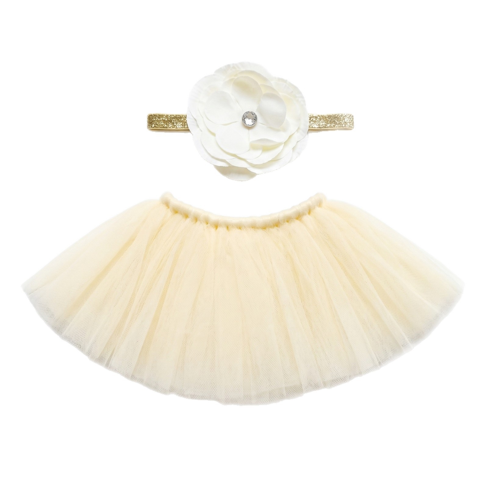 23 Inch Porch Goose Tulle Tutu Skirt Set, Decorative Headpiece & Fluffy Gauze Outfit for Garden Lawn Yard Goose Statue Decor - Image 3