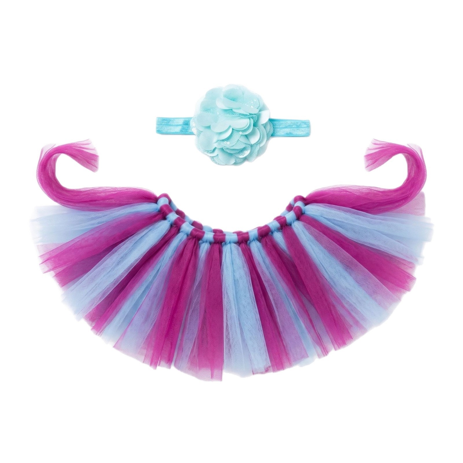 23 Inch Porch Goose Tulle Tutu Skirt Set, Decorative Headpiece & Fluffy Gauze Outfit for Garden Lawn Yard Goose Statue Decor - Image 3