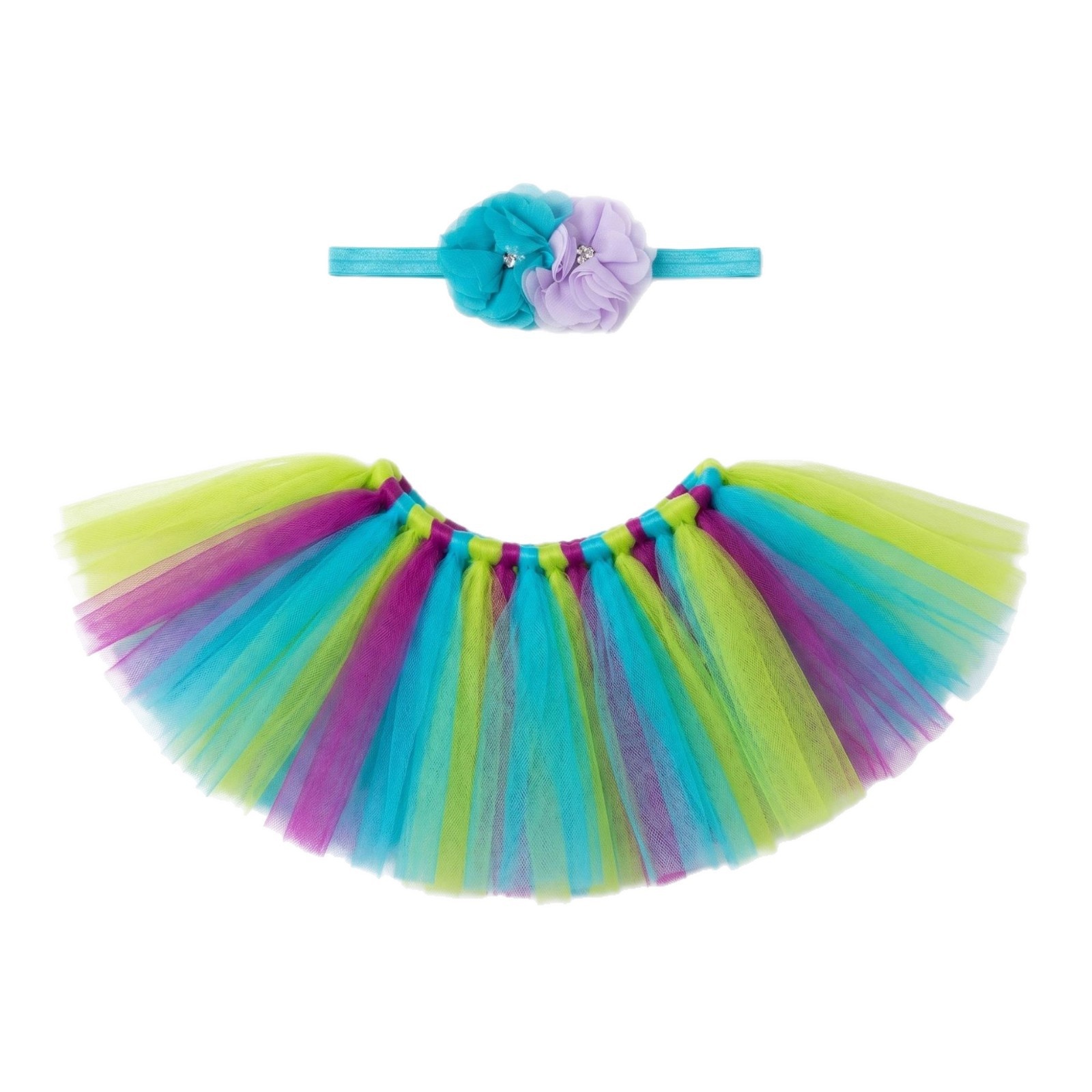 23 Inch Porch Goose Tulle Tutu Skirt Set, Decorative Headpiece & Fluffy Gauze Outfit for Garden Lawn Yard Goose Statue Decor - Image 3