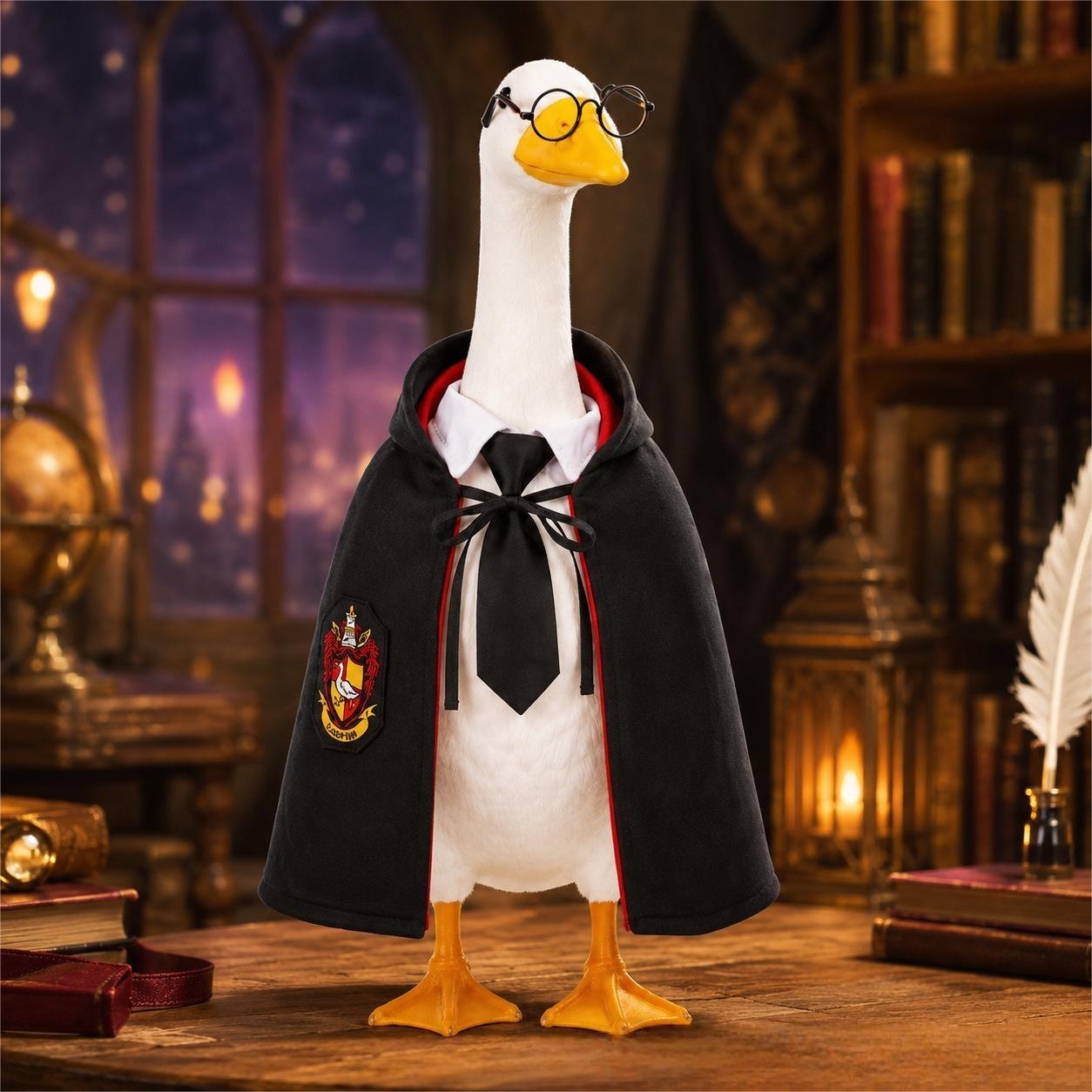 Creative Harry Potter Porch Goose Outfit, 23 Inch Garden Goose Decor Set