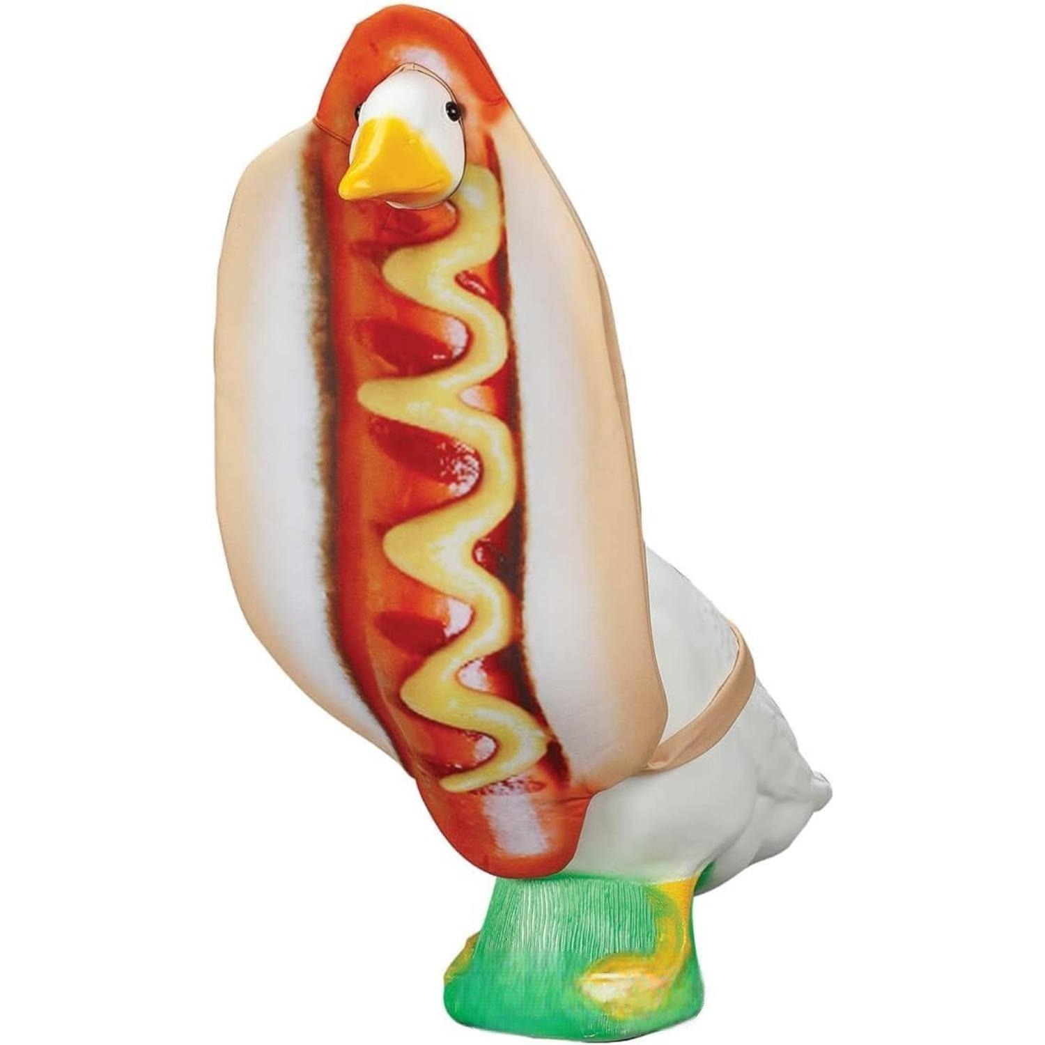 Novelty Sausage-Style Porch Goose Outfit, 23 Inch Goose Decor Costume for BBQ Party Scene Decoration