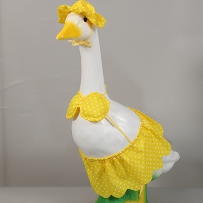 New Hawaiian Bikini & Shirt Couple Outfit Set for 23-Inch Porch Goose, Cloth Costume for Lawn Goose Decor