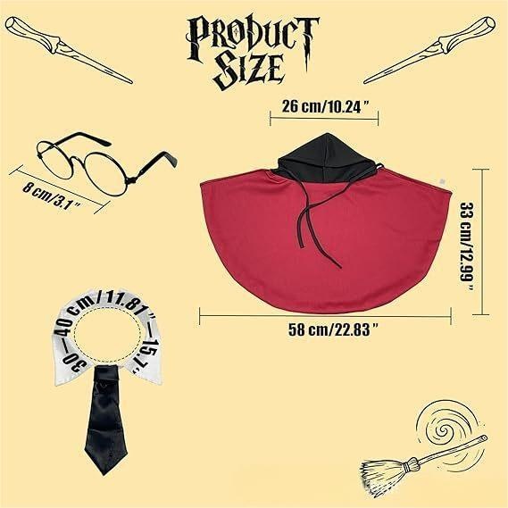 Creative Harry Potter Porch Goose Outfit, 23 Inch Garden Goose Decor Set - Image 2