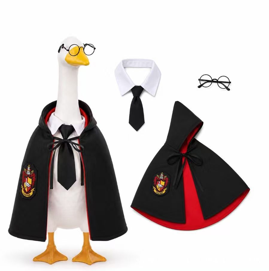 Creative Harry Potter Porch Goose Outfit, 23 Inch Garden Goose Decor Set - Image 5