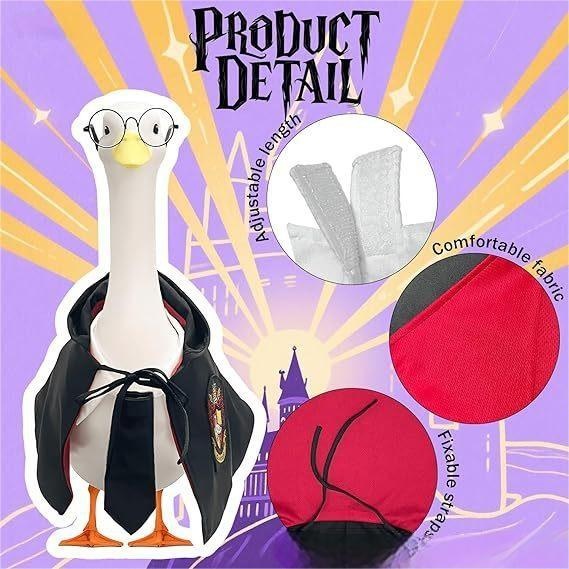 Creative Harry Potter Porch Goose Outfit, 23 Inch Garden Goose Decor Set - Image 4