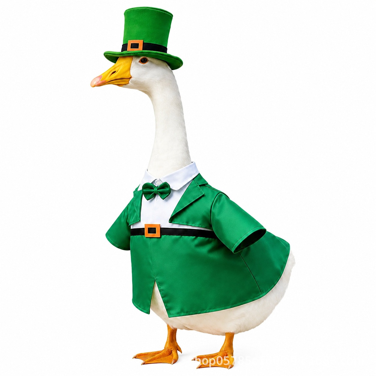New St Patrick's Day Porch Goose Outfit, 23 Inch Goose Costume for Outdoor Garden Yard Decoration - Image 3