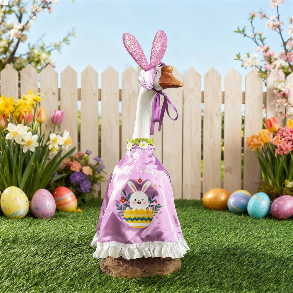 Holiday Porch Goose Outfit, Easter & Valentine's Day Costume for 17 & 23 Inch Goose Ornament, Party Dress-up Decor - Image 4