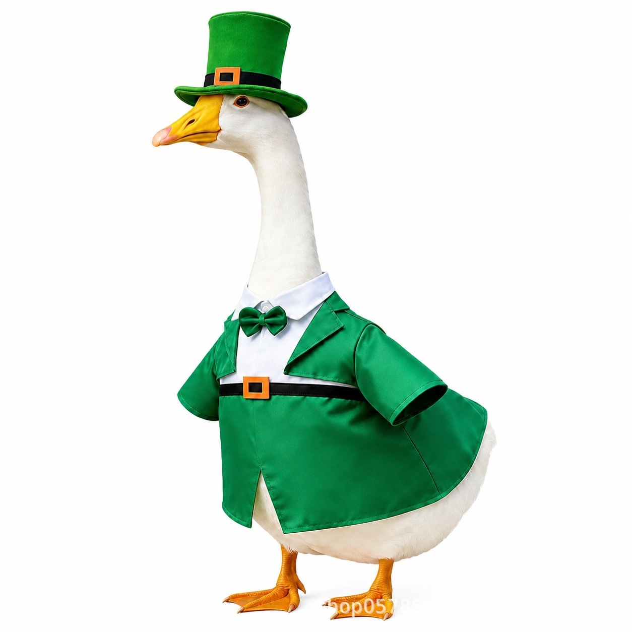 New St Patrick's Day Porch Goose Outfit, 23 Inch Goose Costume for Outdoor Garden Yard Decoration - Image 2