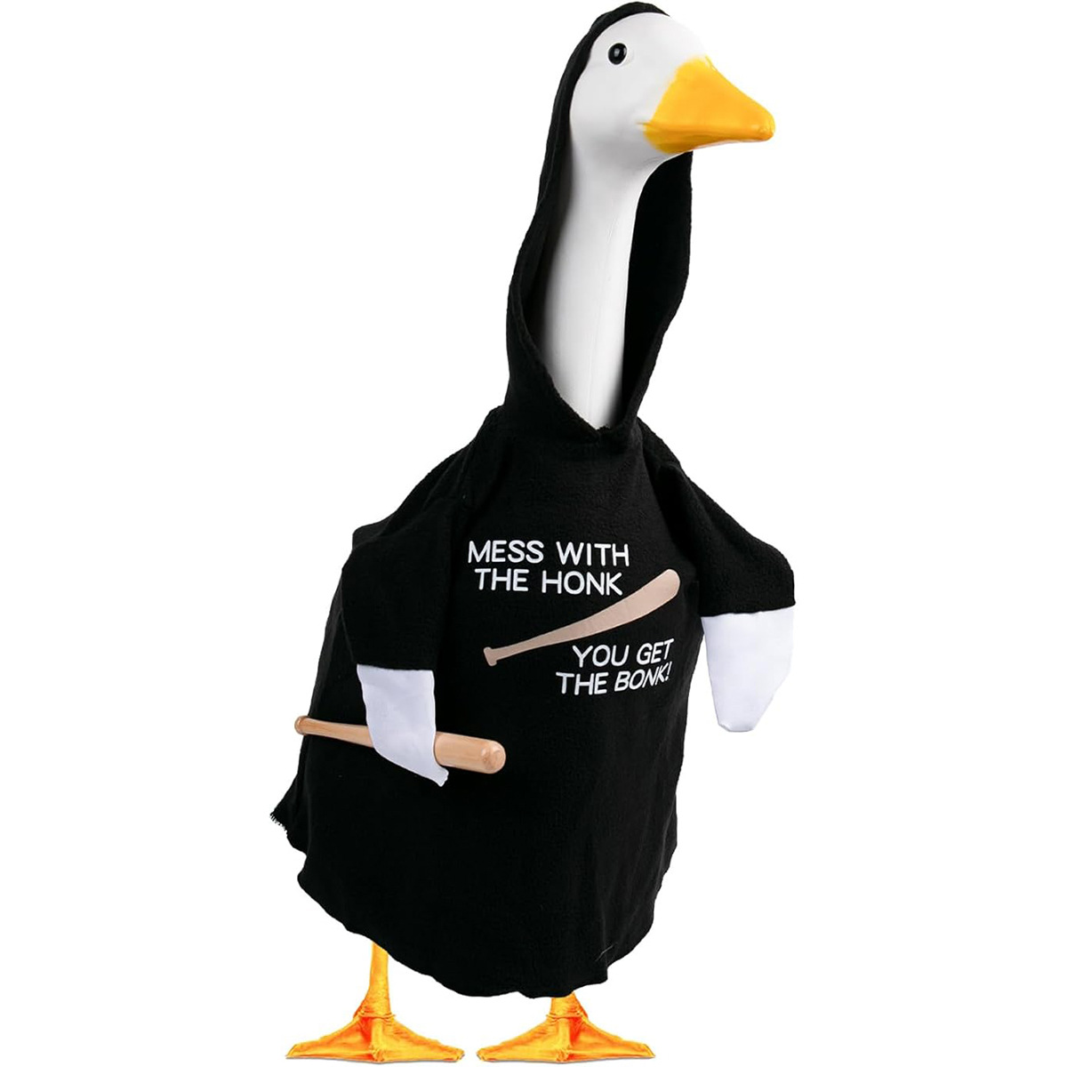 Hip-Hop Hoodie & Baseball Outfit for 23-Inch Porch Goose Statue, Multi-Color Multi-Style Costume - Image 3