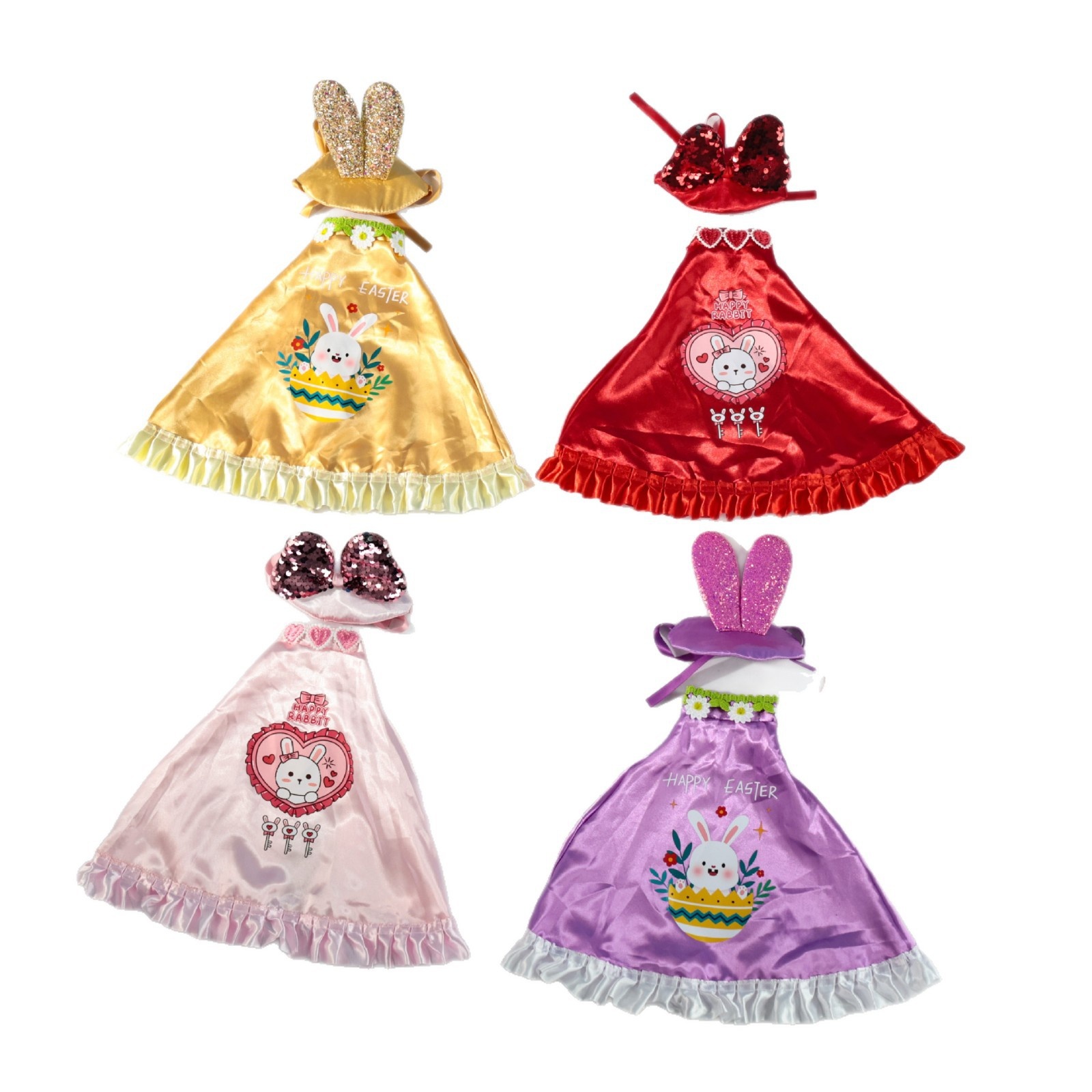 Holiday Porch Goose Outfit, Easter & Valentine's Day Costume for 17 & 23 Inch Goose Ornament, Party Dress-up Decor - Image 3