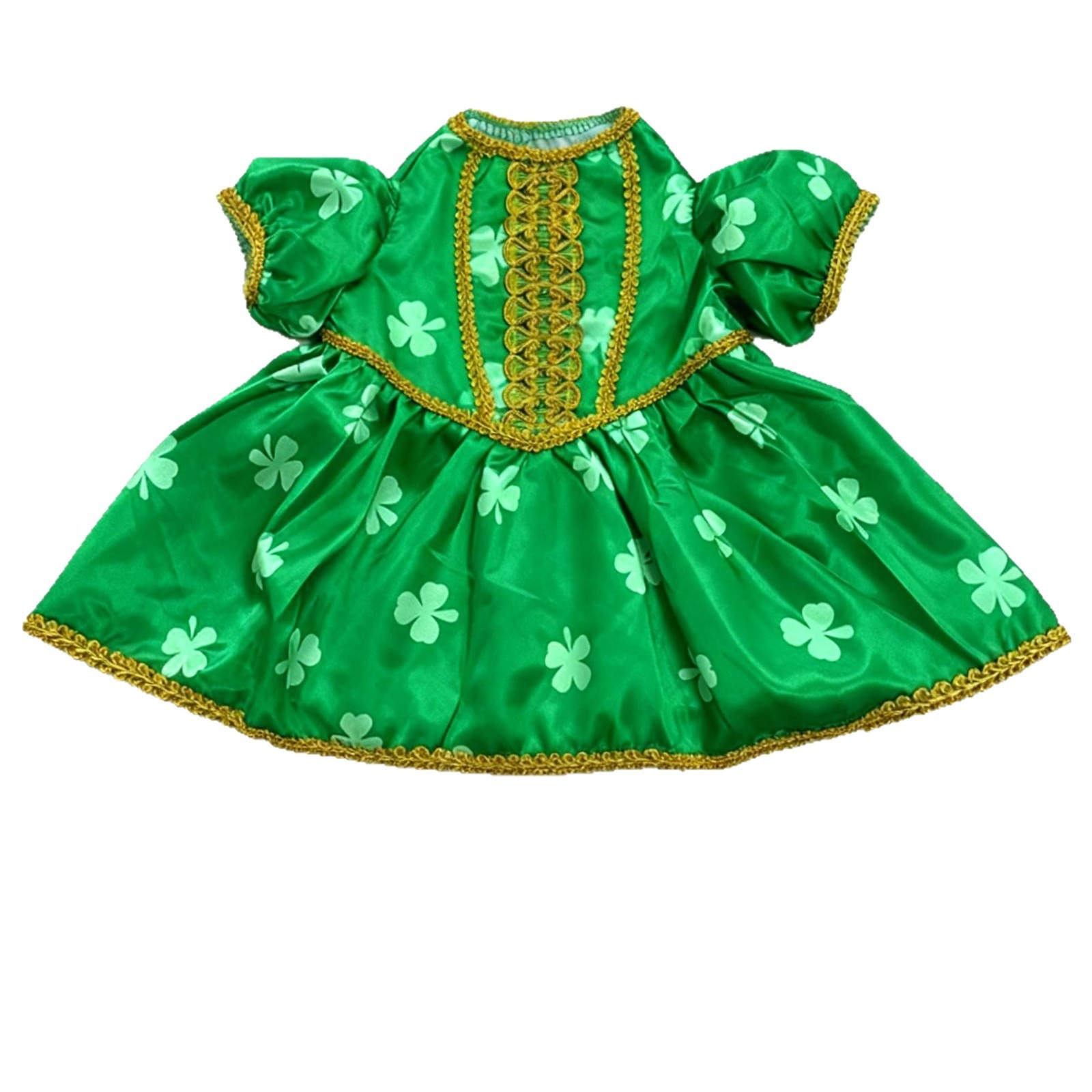 St. Patrick's Day Porch Goose Couple Outfit, Skirt & Suit Costume for 23 Inch Simulated White Goose Ornament - Image 3