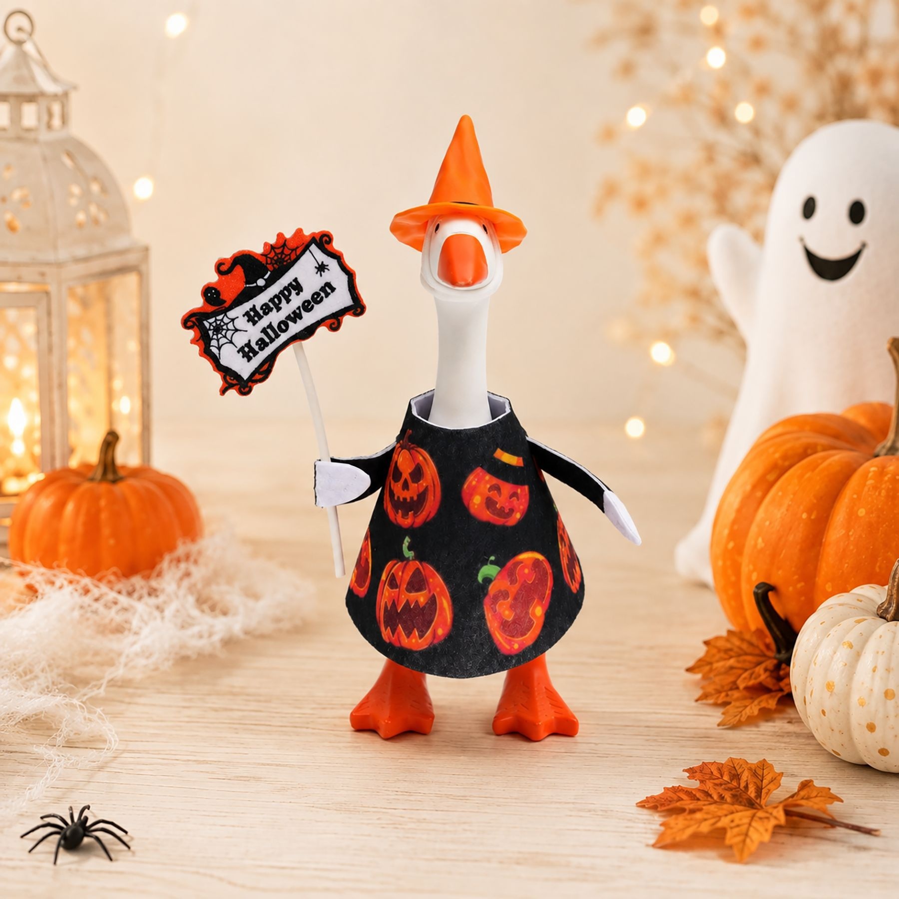 New Porch Goose Halloween Hanging Ornament, Pumpkin Ghost & Skull Design, Ghost Festival Home Party Mini Decor Pendant