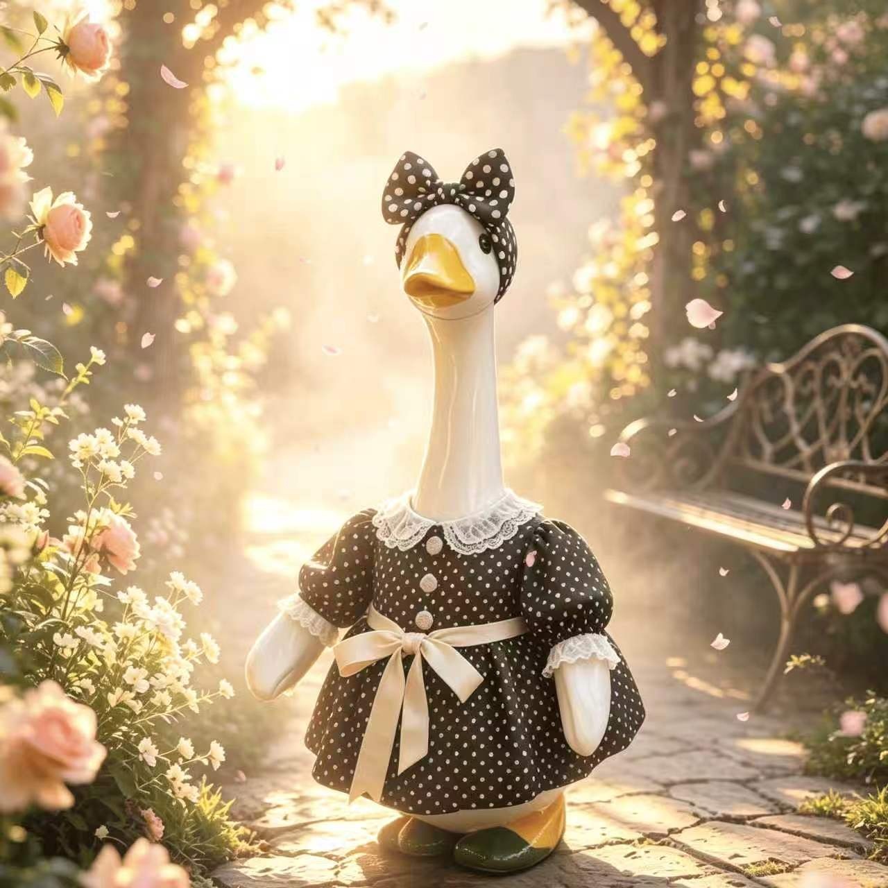 New Garden Porch Goose Clothes, 23 Inch Lawn Goose Outfit, Outdoor Yard Sculpture Festival Decor - Image 2
